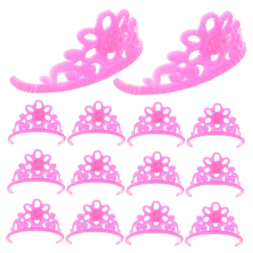 CIYODO 20 Stück Mini Queen Crown Hair Accessoires Puppen Kopfbedeckung Minikronen Zum Basteln Puppen Mini-schmuck Dress up Mini-Krone Puppen-schmuck- Plastik Rosa CIYODO 20 Stück Mini Queen Crown Hair Accessoires Puppen Kopfbedeckung Minikronen Zum Basteln Puppen Mini-schmuck Dress up Mini-Krone Puppen-schmuck- Plastik Rosa von CIYODO