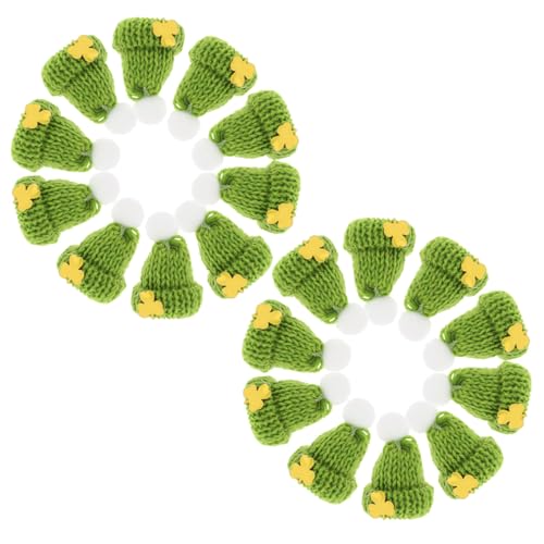 CIYODO 20 Stück Mini-hüte Zum St. Patricks Day Für Party-Dekorationen Zum Thema Irisches Thema Bastel-strickmütze CIYODO 20 Stück Mini-hüte Zum St. Patricks Day Für Party-Dekorationen Zum Thema Irisches Thema Bastel-strickmütze von CIYODO