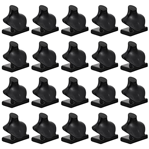 CIYODO 20 Stück Puppenkettenhalter Miniatursachen 1 Schaufensterpuppe Im Maßstab 12 Puppenhausmöbel Puppen-Organizer-ständer Puppenbasis Mini-halsketten-Display-Modell Black Plastik von CIYODO