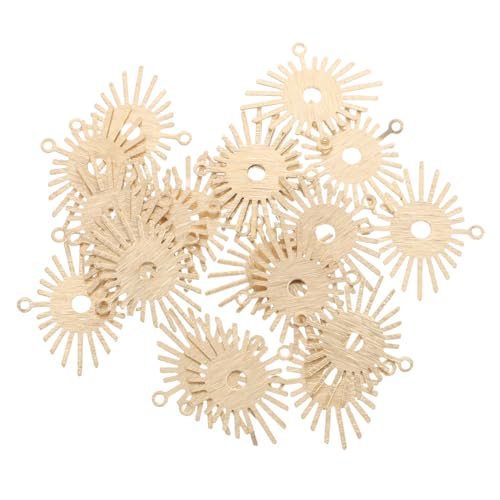 CIYODO 20 Stück Sonnenblumen Anhänger Für Schmuck Halsketten Ohrringe DIY Schmuckzubehör Hohl Rund Anhänger Charms Verbindungsstücke Schmuckverbinder Anhänger Charms Für CIYODO 20 Stück Sonnenblumen Anhänger Für Schmuck Halsketten Ohrringe DIY Schmuckzubehör Hohl Rund Anhänger Charms Verbindungsstücke Schmuckverbinder Anhänger Charms Für von CIYODO