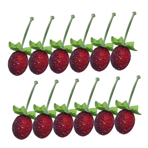 CIYODO 20 Stück Teiliges Deko Künstliche Wild Erdbeeren Simulation Realistische Früchte für Party DIY Dekoration Obstschale Wohnaccessoire Naturgetreue Deko für Zuhause und Shopfenster CIYODO 20 Stück Teiliges Deko Künstliche Wild Erdbeeren Simulation Realistische Früchte für Party DIY Dekoration Obstschale Wohnaccessoire Naturgetreue Deko für Zuhause und Shopfenster von CIYODO