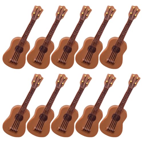 CIYODO 20 Stück Teiliges Mini Gitarrenmodell Simulierte Puppenhaus Deko Lebensnahes Musikinstrument Robustes Material für Miniaturzimmer und Realistische Raumgestaltung von CIYODO