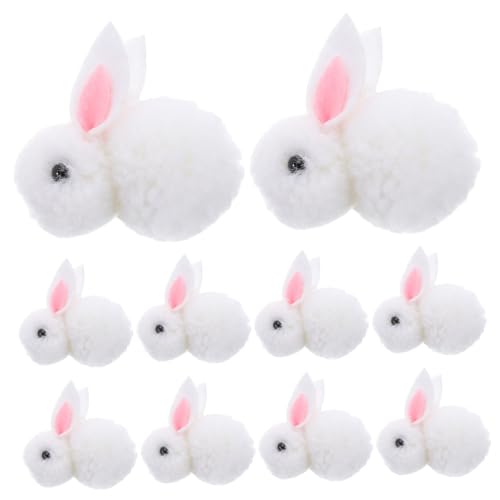 CIYODO 20 Stück Teiliges Mini Plüschhasen Weiß Hase Figuren für DIY Haarschmuck Basteln Dekorationen Weiches Material Niedliche Kaninchen Anhänger CIYODO 20 Stück Teiliges Mini Plüschhasen Weiß Hase Figuren für DIY Haarschmuck Basteln Dekorationen Weiches Material Niedliche Kaninchen Anhänger von CIYODO