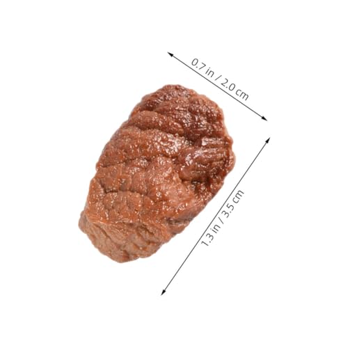 CIYODO 20 Stück Teiliges PVC Fake Beef Realistische Detailgetreue Simulations Steaks für Langlebige Künstliche Fleischmodelle Pädagogisches Rollenspiel und Sensorisches Lernspielzeug von CIYODO