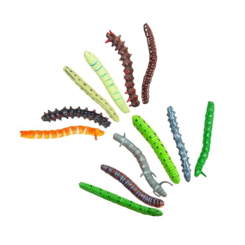 CIYODO 20 Stück Teiliges Plastische Realistische Raupenmodelle aus Kunststoff Leichte Tragbare Lernspielzeuge für Halloween Streiche und Bildungszwecke CIYODO 20 Stück Teiliges Plastische Realistische Raupenmodelle aus Kunststoff Leichte Tragbare Lernspielzeuge für Halloween Streiche und Bildungszwecke von CIYODO