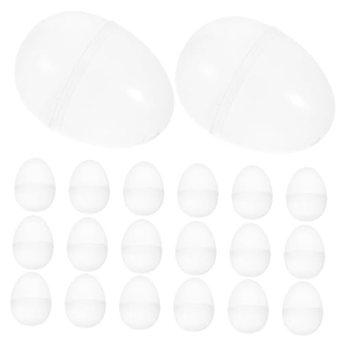 CIYODO 20 Stück Teiliges Transparente Wiederbefüllbare Ostereier aus Dekorative Eierbox für Kreative Osterparty Kindersicheres und für Festdeko CIYODO 20 Stück Teiliges Transparente Wiederbefüllbare Ostereier aus Dekorative Eierbox für Kreative Osterparty Kindersicheres und für Festdeko von CIYODO