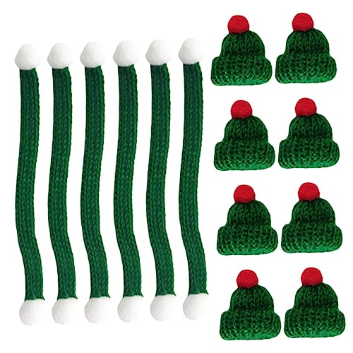 CIYODO 20 Stück Weihnachts hüte Mütze Puppe Minihüte zum Basteln Miniatur Kappe Halstuch Weihnachten Babydoll Weihnachten Minihut selber Machen Mini-Hut für die Dekoration Strickgarn CIYODO 20 Stück Weihnachts hüte Mütze Puppe Minihüte zum Basteln Miniatur Kappe Halstuch Weihnachten Babydoll Weihnachten Minihut selber Machen Mini-Hut für die Dekoration Strickgarn von CIYODO