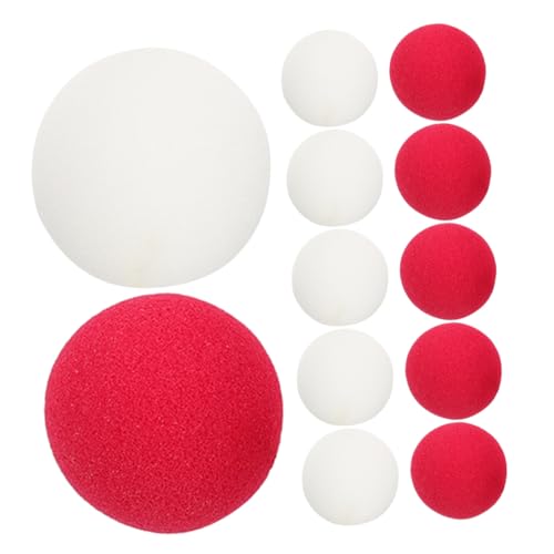 CIYODO 20 Stück Weiße und Rote Schwamm Clownnasen für Cosplay Partys Halloween und Weihnachtsfeiern Lustige Kostümzubehör für Erwachsene CIYODO 20 Stück Weiße und Rote Schwamm Clownnasen für Cosplay Partys Halloween und Weihnachtsfeiern Lustige Kostümzubehör für Erwachsene von CIYODO