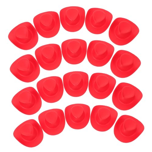 CIYODO 20 Stück austauschbare Puppenhüte kleine Hüte zum Basteln Hut für Puppen Cowgirlhüte Frauen doll Accessories puppenhauszubehör Mini-Hüte austauschbare Minihüte Plastik rot CIYODO 20 Stück austauschbare Puppenhüte kleine Hüte zum Basteln Hut für Puppen Cowgirlhüte Frauen doll Accessories puppenhauszubehör Mini-Hüte austauschbare Minihüte Plastik rot von CIYODO