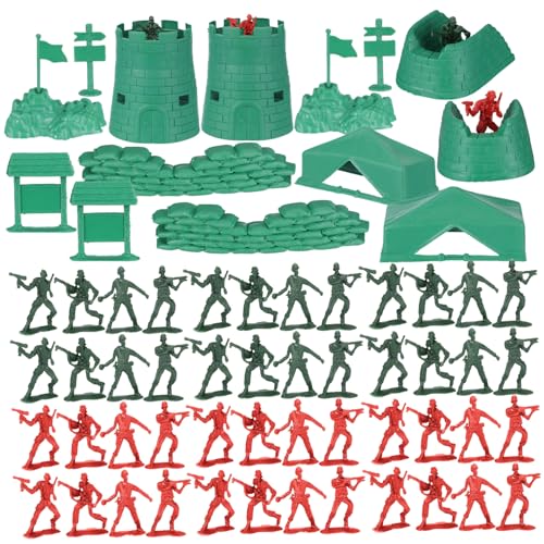 CIYODO 200 Stück Teiliges Mini Soldaten Figuren aus Robustem Kunststoff Realistische Militärmodelle in Rot und Grün Pädagogisches für Fantasie und Wissen CIYODO 200 Stück Teiliges Mini Soldaten Figuren aus Robustem Kunststoff Realistische Militärmodelle in Rot und Grün Pädagogisches für Fantasie und Wissen von CIYODO