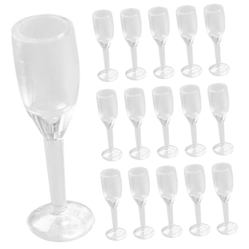 CIYODO 20Stücke Cocktail Gläser aus Realistische Miniaturbecher für Puppenhäuser für und Micro Requisiten Dekoration von CIYODO