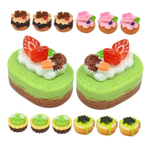 CIYODO 20Stücke Lebensmittelmodell Dessert Modell mit Verschiedenen Fruchtkuchen Puppenhaus Küchenzubehör für Rollenspiele und Kreative Dekoration CIYODO 20Stücke Lebensmittelmodell Dessert Modell mit Verschiedenen Fruchtkuchen Puppenhaus Küchenzubehör für Rollenspiele und Kreative Dekoration von CIYODO