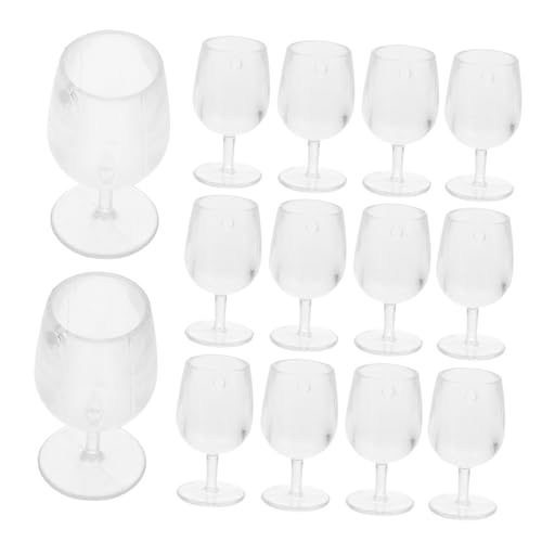 CIYODO 20Stücke Mini Weinbecher Puppenhaus Zubehör Weinkelche für DIY Design Dekoration für Landschaften Langlebig und Praktisch von CIYODO
