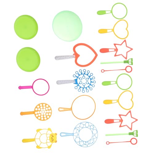 CIYODO 20-teiliges Seifenblasenwerkzeug Großes Jumbo-Set Spielzeug Für Kinder Draußen Seifenblasenmacher Aus Kunststoff Sicher Und Langlebig von CIYODO