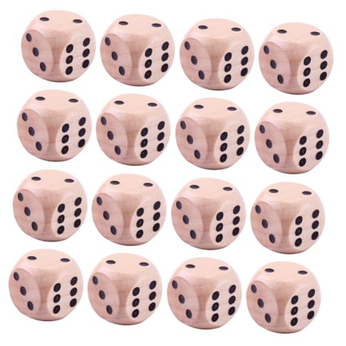 CIYODO Holzwürfel 6-seitige Holzwürfel Spielwürfel Für Tischspiele Party Und Familienaktivitäten Robust Und Sicher von CIYODO