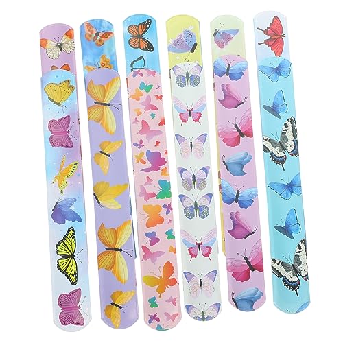 CIYODO 24 Stück Pop-kreis-armband Schmetterlings-gastgeschenke Party Dekorativ Bänder Mit Schmetterlingsmuster Schlagarmband Armband Mit Schmetterlingsmotiv Flügel Pvc CIYODO 24 Stück Pop-kreis-armband Schmetterlings-gastgeschenke Party Dekorativ Bänder Mit Schmetterlingsmuster Schlagarmband Armband Mit Schmetterlingsmotiv Flügel Pvc von CIYODO