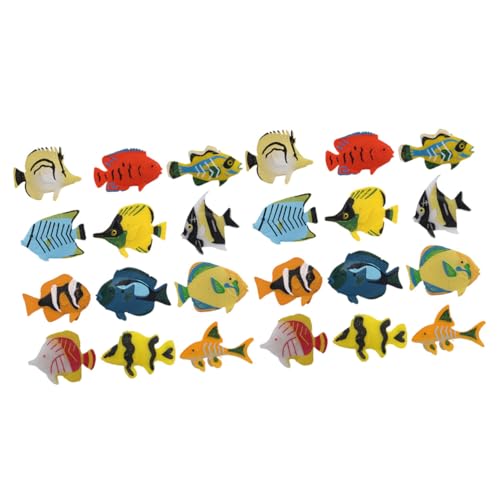 CIYODO 24 Stück Teiliges Dekorative Tropische Fischmodelle Lebendige Aquarium Dekoration Langlebige und Sichere Fische für Aquarien für Kreative Aquarienlandschaften CIYODO 24 Stück Teiliges Dekorative Tropische Fischmodelle Lebendige Aquarium Dekoration Langlebige und Sichere Fische für Aquarien für Kreative Aquarienlandschaften von CIYODO