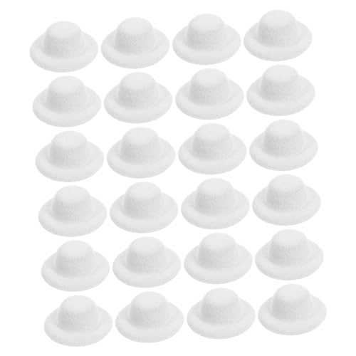CIYODO 24 Stück Teiliges Mini Filz-top-hut Kleine Handwerkskappen für Puppenaccessoires Vielseitige Partydekorationen für Weihnachten Geburtstage Elegante Filzhüte für Bastelprojekte von CIYODO