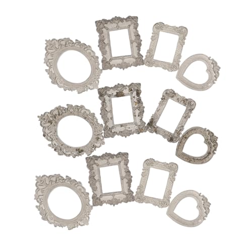CIYODO 24 Stück Teiliges Miniatur Barock Bilderrahmen aus Leichtem Harz und Holz Antik Gestaltete Kleine Rahmen für Puppenhaus Wandkunst Vielseitig Nutzbar als Schmuckdisplay und CIYODO 24 Stück Teiliges Miniatur Barock Bilderrahmen aus Leichtem Harz und Holz Antik Gestaltete Kleine Rahmen für Puppenhaus Wandkunst Vielseitig Nutzbar als Schmuckdisplay und von CIYODO