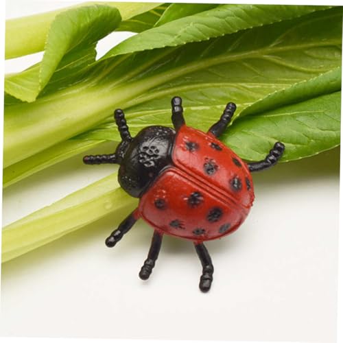 CIYODO 24 Stück Teiliges PVC Ladybug Lebensechte Wiederverwendbare Marienkäfer Modelle Leichte Tragbare für Spaß Haben und Freunde Erschrecken von CIYODO
