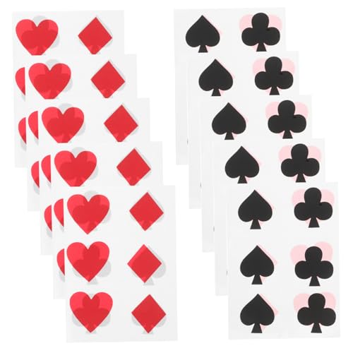 CIYODO 24 Stück Teiliges Poker Karten Aufkleber für Becher wasserdichte Selbstklebende Party Dekorationen für Themen Kreative Accessoires für Unvergessliche Feiern CIYODO 24 Stück Teiliges Poker Karten Aufkleber für Becher wasserdichte Selbstklebende Party Dekorationen für Themen Kreative Accessoires für Unvergessliche Feiern von CIYODO