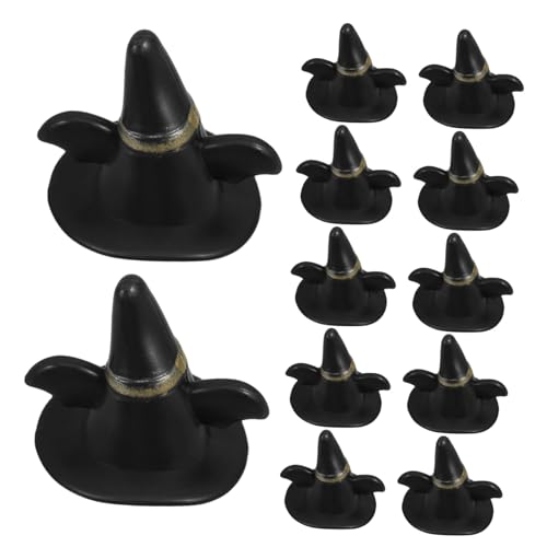 CIYODO 24Stücke Schwarze Hüte für Puppenstuben Dekoration und DIY Handwerk Kreative Mützen für Halloween Weihnachten Partys und Bastelprojekte aus Langlebigem Sicher CIYODO 24Stücke Schwarze Hüte für Puppenstuben Dekoration und DIY Handwerk Kreative Mützen für Halloween Weihnachten Partys und Bastelprojekte aus Langlebigem Sicher von CIYODO
