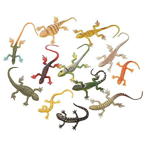 CIYODO 24Stücke Teiliges Eidechsen Spielzeugset Realistische Gecko Figuren Für Rollenspiele Und Kreative Spiele Hochwertige Reptilienmodelle Für Sammler von CIYODO
