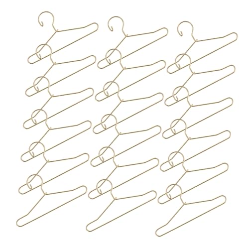 CIYODO 25 Stück Teiliges Mini Metall kleiderbügel für Puppenkleider aus Robustem Metall Vintage Stil für Puppenschrank und Tiny House Dekorative Aufhänger für Babykleidung und Sammlungen von CIYODO