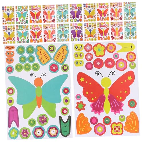 CIYODO 27 Blätter Schmetterlings Puzzle Aufkleber Cartoon Aufkleber Kinderaufkleber Machen Sie Ihre Eigenen Schmetterlingsaufkleber Cartoon Schmetterlingsaufkleber Lustige Puzzle CIYODO 27 Blätter Schmetterlings Puzzle Aufkleber Cartoon Aufkleber Kinderaufkleber Machen Sie Ihre Eigenen Schmetterlingsaufkleber Cartoon Schmetterlingsaufkleber Lustige Puzzle von CIYODO