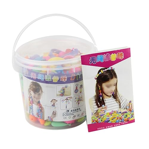 CIYODO 290 Stück Schnur Perlen Spielzeug für Mädchen Kinderbasteleien für Mama Kinderhandwerk Kunsthandwerk für Kinder Mädchen Spielzeug handgemachte Spieße gefesselt Korn Schmuck von CIYODO