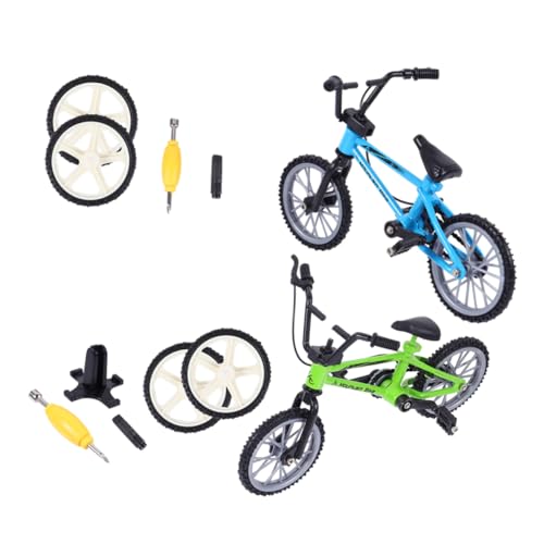 CIYODO 2Sätze Fingerfahrrad Teiliges Mini Fahrrad Mit Realistischem Design Für Fahrrad Enthusiasten Leicht Und Tragbar von CIYODO