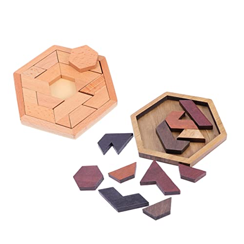 CIYODO 2Sätze Hexagon Holzpuzzlespielzeug Teiliges für Fördert Kreativität und Formenerkennung Lernspielzeug für Kleinkinder Klassisches Design Holzfarben CIYODO 2Sätze Hexagon Holzpuzzlespielzeug Teiliges für Fördert Kreativität und Formenerkennung Lernspielzeug für Kleinkinder Klassisches Design Holzfarben von CIYODO
