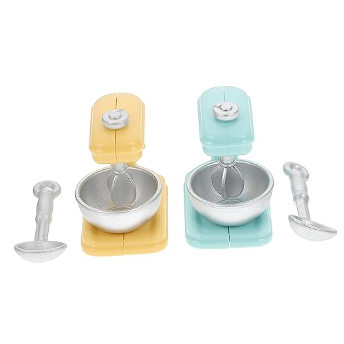 CIYODO 2Sätze Mini Mixer Teiliges Küchenspielzeug für Realistische Simulation Sicheres Material für Mini Häuser und Puppenhaus Zubehör von CIYODO