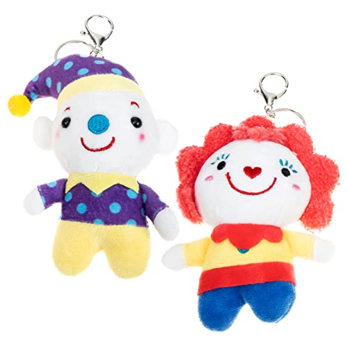 CIYODO 2St Clown-Schlüsselanhänger für Kinder kindergeschenke gefüllte Puppe Schlüsselanhänger süße Plüschtiere Spielzeug Schlüsselbund Plüsch-Clown-Anhänger Plüsch-Anhänger CIYODO 2St Clown-Schlüsselanhänger für Kinder kindergeschenke gefüllte Puppe Schlüsselanhänger süße Plüschtiere Spielzeug Schlüsselbund Plüsch-Clown-Anhänger Plüsch-Anhänger von CIYODO
