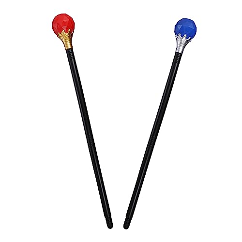 CIYODO 2St Cosplay-Stock Halloween Party Halloween kunststoffstab karnevalkostüme Halloween- königliches Halloweenkostüm Plastikstab Königin Zauberstab rot CIYODO 2St Cosplay-Stock Halloween Party Halloween kunststoffstab karnevalkostüme Halloween- königliches Halloweenkostüm Plastikstab Königin Zauberstab rot von CIYODO