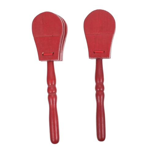 CIYODO 2Stücke Castanet Aus Musikinstrumente Für Einfaches Schlaginstrument Für Rhythmische Klänge Für Neujahr Und Weihnachten von CIYODO