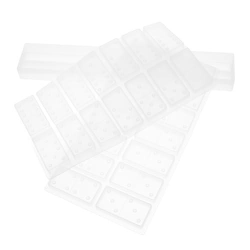 CIYODO 2Stücke Domino Silikonform für DIY Bastelprojekte Domino Fliesenhalter und Organizer Platzsparendes Design für Kreativen für Aufbewahrung von Dominosteinen von CIYODO