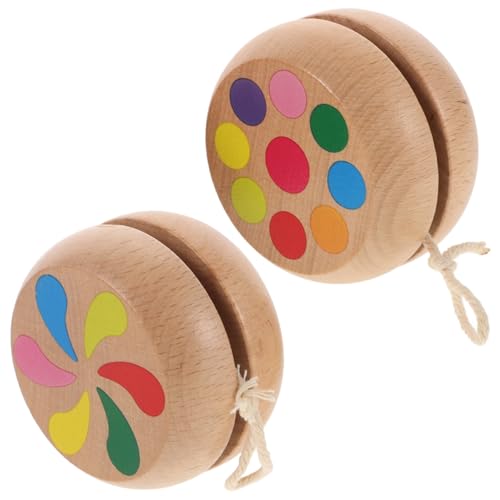 CIYODO 2Stücke Holz Yoyo für Reaktionsschnelles für Anfänger Leichtes und Tragbares Holzspielzeug für Geburtstags Fördert Koordination CIYODO 2Stücke Holz Yoyo für Reaktionsschnelles für Anfänger Leichtes und Tragbares Holzspielzeug für Geburtstags Fördert Koordination von CIYODO