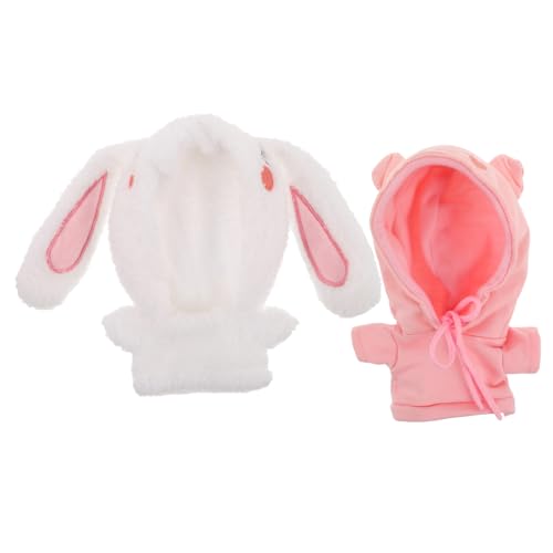 CIYODO 2Stücke Plüsch Puppenkleidung für Puppen Niedliche Hoodie Outfits für Stofftiere und Puppen Verschiedene Designs zur Auswahl für Kreatives CIYODO 2Stücke Plüsch Puppenkleidung für Puppen Niedliche Hoodie Outfits für Stofftiere und Puppen Verschiedene Designs zur Auswahl für Kreatives von CIYODO