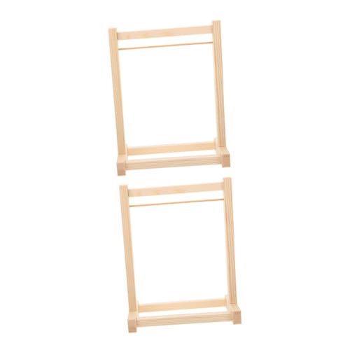 CIYODO 2stücke Miniatur Kleiderständer Platzsparendes Design Für Puppenkleidung Vielseitig Einsetzbar Langlebiges Zubehör von CIYODO