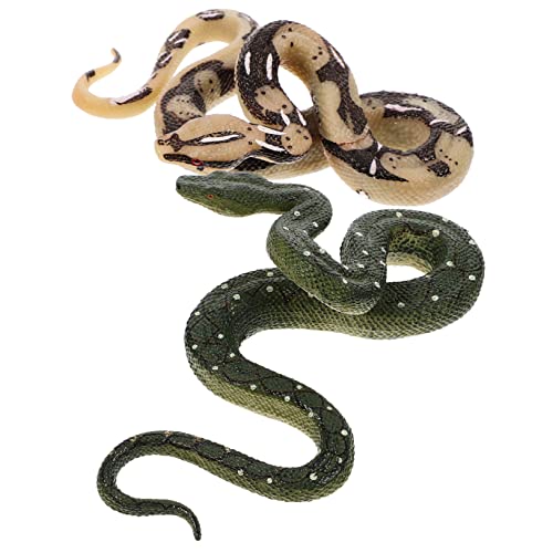 CIYODO 2Stücke Schlangenfigur Realistisches Schlangenspielzeug Aus Garten Und Desktop Dekoration Für Streiche Für Kreative von CIYODO
