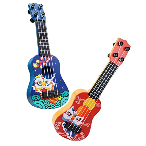 CIYODO 2Stücke Teiliges Mini Gitarre für Cartoon Ukulele für Kleinkinder Ab Jahren Lernspielzeug Musikalischen Fähigkeiten und Kreativität von CIYODO