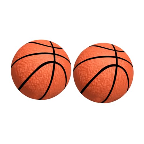 CIYODO 2er Set Mini Basketball Aufblasbare Tisch Basketbälle Für Interaktive Eltern Kind Spiele Basketballs Für Orange Durchmesser von CIYODO