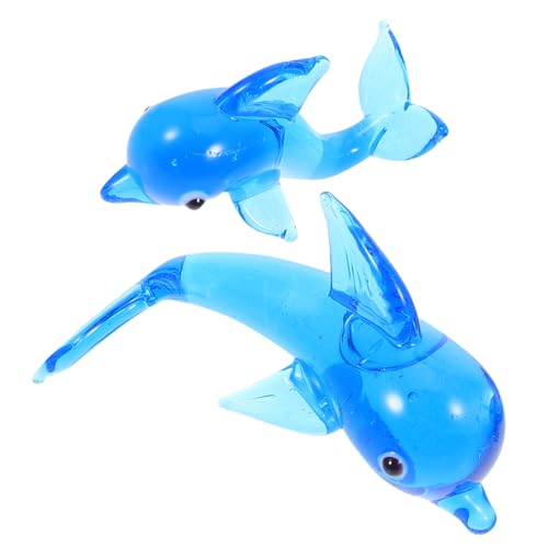 CIYODO 2pcs Glas Delphin Marine Tier Ornamente Süße Figuren Für Büro Wohnzimmer Schlafzimmer Delphin Sammlerstücke CIYODO 2pcs Glas Delphin Marine Tier Ornamente Süße Figuren Für Büro Wohnzimmer Schlafzimmer Delphin Sammlerstücke von CIYODO