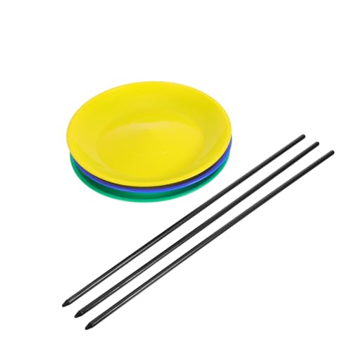 CIYODO 3 Satz Teiliges Jonglierteller-Set mit Drehbaren Kunststoffscheiben und Balancesticks Zirkus-jonglier-Requisiten für Geschicklichkeitstraining Bühnenaufführungen und Sensorische CIYODO 3 Satz Teiliges Jonglierteller-Set mit Drehbaren Kunststoffscheiben und Balancesticks Zirkus-jonglier-Requisiten für Geschicklichkeitstraining Bühnenaufführungen und Sensorische von CIYODO