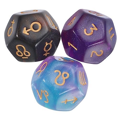 CIYODO 3 Stck. Polyhedral für Tischspiele Seitige Acryl mit Einzigartigem Design für Erwachsene und Matheunterricht und Familienspiele CIYODO 3 Stck. Polyhedral für Tischspiele Seitige Acryl mit Einzigartigem Design für Erwachsene und Matheunterricht und Familienspiele von CIYODO