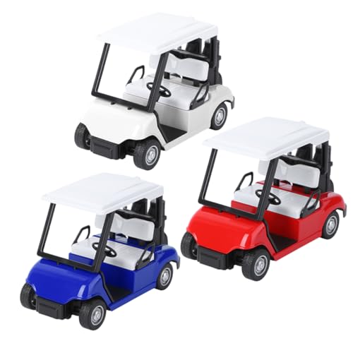 CIYODO 3 Stück Ballauto Modell Golfwagen Trägheitsauto Spielzeugfahrzeugmodelle Kindergeschenk Trägheitsfahrzeugspielzeug Mini Golfwagen Golfwagenspielzeug Kinderspielzeug Interaktives von CIYODO