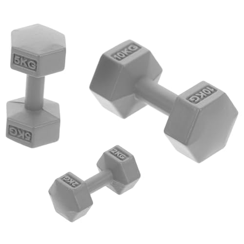 CIYODO 3 Stück Miniatur-hanteln Für Das Puppenhaus-fitnessstudio: Winzige Fitness-Ornamente, Puppenhaus-szenendekoration – Simulierte Sport-Requisiten CIYODO 3 Stück Miniatur-hanteln Für Das Puppenhaus-fitnessstudio: Winzige Fitness-Ornamente, Puppenhaus-szenendekoration – Simulierte Sport-Requisiten von CIYODO