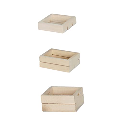 CIYODO 3 Stück Obst- und Gemüsebox 3-teiliges Set Miniature Furniture Vivid Design Miniaturmöbel Miniaturmodell Rahmenmodell Mini-Möbelmodell Puppenmöbel Mini-Hausverzierung Holz Khaki CIYODO 3 Stück Obst- und Gemüsebox 3-teiliges Set Miniature Furniture Vivid Design Miniaturmöbel Miniaturmodell Rahmenmodell Mini-Möbelmodell Puppenmöbel Mini-Hausverzierung Holz Khaki von CIYODO