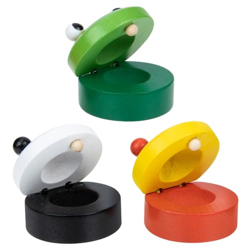 CIYODO 3 Stück Perkussionsspielzeug aus Holz Instrumente für Percussion-Kastagnetten Musikinstrumente Kind Musikinstrument Schlaginstrumente -Instrumente CIYODO 3 Stück Perkussionsspielzeug aus Holz Instrumente für Percussion-Kastagnetten Musikinstrumente Kind Musikinstrument Schlaginstrumente -Instrumente von CIYODO